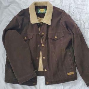 Mens Cabelas corduroy lined trucker jacket